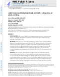 Cover page: Latent analysis of Complete Streets and traffic safety along an urban corridor