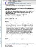 Cover page: Longitudinal Study of Body Mass Index in Young Males and the Transition to Fatherhood.