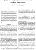 Cover page: Flexibility in Moral Cognition: When is it okay to break the rules?