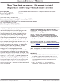 Cover page: More Than Just an Abscess: Ultrasound-Assisted Diagnosis of Ventriculoperitoneal Shunt Infection