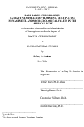 Cover page: Rare Earth At Bearlodge: Extractive Mineral Development, Multiple Use Management, And Socio-Ecological Values In The American West