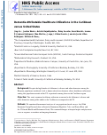 Cover page: Dementia Attributable Healthcare Utilizations in the Caribbean versus United States.