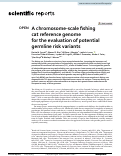 Cover page: A chromosome-scale fishing cat reference genome for the evaluation of potential germline risk variants.