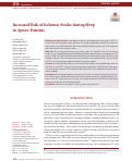 Cover page: Increased Risk of Ischemic Stroke during Sleep in Apneic Patients