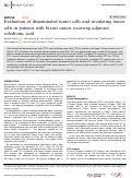 Cover page: Evaluation of disseminated tumor cells and circulating tumor cells in patients with breast cancer receiving adjuvant zoledronic acid