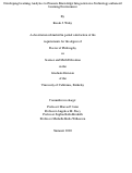 Cover page: Developing Learning Analytics to Promote Knowledge Integration in a Technology-enhanced Learning Environment