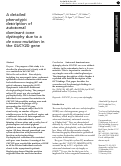 Cover page: A detailed phenotypic description of autosomal dominant cone dystrophy due to a de novo mutation in the GUCY2D gene