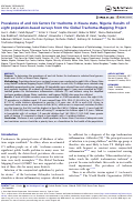 Cover page: Prevalence of and risk factors for trachoma in Kwara state, Nigeria: Results of eight population-based surveys from the Global Trachoma Mapping Project