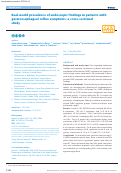 Cover page: Real-world prevalence of endoscopic findings in patients with gastroesophageal reflux symptoms: a cross-sectional study