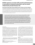 Cover page: DUOX2 variants associate with preclinical disturbances in microbiota-immune homeostasis and increased inflammatory bowel disease risk.