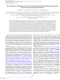 Cover page: An Assessment of Phylogenetic Tools for Analyzing the Interplay Between Interspecific Interactions and Phenotypic Evolution.