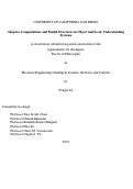 Cover page: Adaptive Computations and Model Structures in Object and Scene Understanding Systems