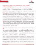 Cover page: Quality of Care of the Initial Patient Cohort of the Diabetes Collaborative Registry®