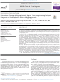 Cover page: Discordant Timing of Hypoglycemic Agent Screening Causing Delayed Diagnosis of Sulfonylurea-Induced Hypoglycemia