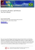 Cover page: E-commerce Readiness and Diffusion: The Case of Brazil