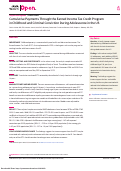 Cover page: Cumulative Payments Through the Earned Income Tax Credit Program in Childhood and Criminal Conviction During Adolescence in the US