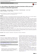 Cover page: In vitro evidence that platelet-rich plasma stimulates cellular processes involved in endometrial regeneration