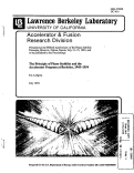 Cover page: The Principal of Phase Stability and the Accelerator Program at Berkeley 1945-1954