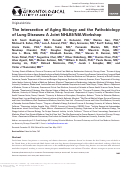 Cover page: The Intersection of Aging Biology and the Pathobiology of Lung Diseases: A Joint NHLBI/NIA Workshop