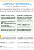 Cover page: Factors Associated with Differential Readmission Diagnoses Following Acute Exacerbations of Chronic Obstructive Pulmonary Disease