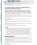 Cover page: The cumulative effects of known susceptibility variants to predict primary biliary cirrhosis risk