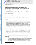 Cover page: Metabolic Syndrome Components After Pediatric Liver Transplantation: Prevalence and the Impact of Obesity and Immunosuppression