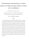 Cover page: First-Principles Characterization of Surface Phonons of Halide Perovskite CsPbI3 and Their Role in Stabilization