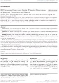 Cover page: HIV Symptom Clusters are Similar Using the Dimensions of Symptom Occurrence and Distress