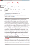 Cover page: Heterogeneous radiotherapy dose-outcomes response in parotid glands