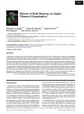 Cover page: Septin-binding protein Bni5 reorganizes yeast septin filament structure