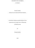 Cover page: Nuclear Learning: Nuclear Coercion and the Proliferation Dilemma