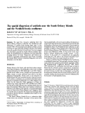 Cover page: The spatial dispersion of seabirds near the South Orkney Islands and the Weddell-Scotia confluence