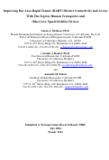 Cover page: Improving Bay Area Rapid Transit (BART) District Connectivity and Access with the Segway Human Transporter and Other Low-Speed Mobility Devices