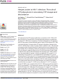 Cover page: Herpes zoster in HIV-1 infection: The role of CSF pleocytosis in secondary CSF escape and discordance