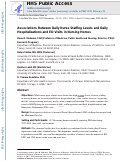 Cover page: Associations Between Daily Nurse Staffing Levels and Daily Hospitalizations and ED Visits in Nursing Homes