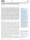 Cover page: Comparing in planta accumulation with microbial routes to set targets for a cost-competitive bioeconomy