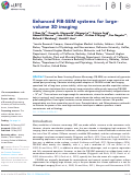 Cover page: Enhanced FIB-SEM systems for large-volume 3D imaging