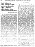 Cover page: The 1776 Route of Father Francisco Garces into the San Bernardino Valley, California: A Reevaluation of the Evidence and its Implications