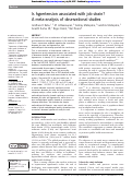 Cover page: Is hypertension associated with job strain? A meta-analysis of observational studies