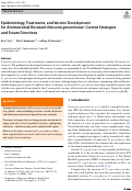 Cover page: Epidemiology, Treatments, and Vaccine Development for Antimicrobial-Resistant Neisseria gonorrhoeae: Current Strategies and Future Directions