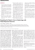 Cover page: Expanding the Patient’s Voice in Nephrology with Patient-Reported Outcomes