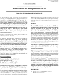 Cover page: Statin Avoidance and Primary Prevention of CAD