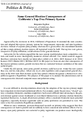Cover page: Some General Consequences of California's Top-Two Primary System
