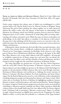 Cover page: Essays on American Indian and Mormon History. Edited by P. Jane Hafen and Brenden W. Rensink.