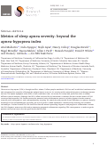 Cover page: Metrics of sleep apnea severity: beyond the apnea-hypopnea index