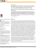 Cover page: Management Impacts on Carbon Dynamics in a Sierra Nevada Mixed Conifer Forest