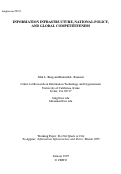 Cover page: Information Infrastructure, National Policy, and Global Competitiveness