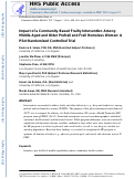 Cover page: Impact of a Community-Based Frailty Intervention Among Middle-Aged and Older Prefrail and Frail Homeless Women: A Pilot Randomized Controlled Trial