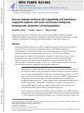 Cover page: How we evaluate red blood cell compatibility and transfusion support for patients with sickle cell disease undergoing hematopoietic progenitor cell transplantation