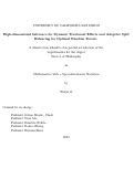 Cover page: High-dimensional Inference for Dynamic Treatment Effects and Adaptive Split Balancing for Optimal Random Forests